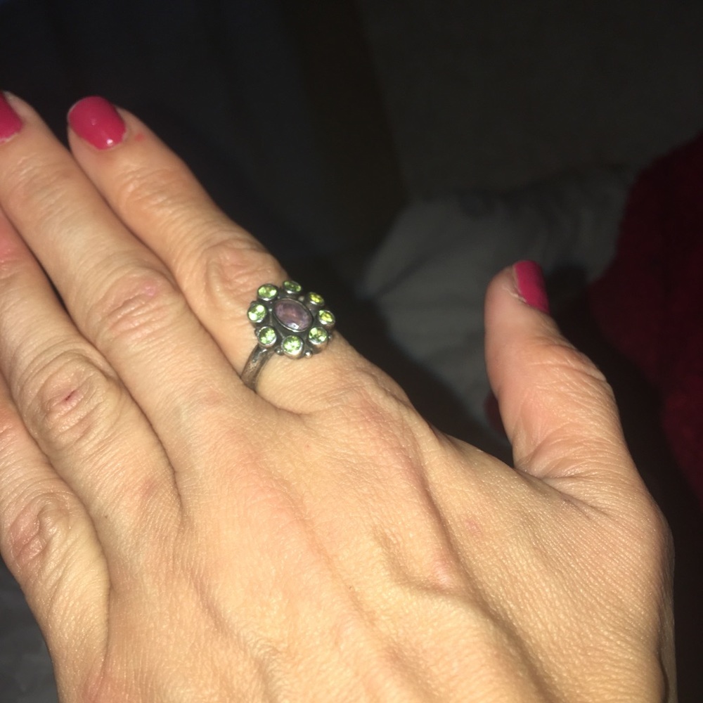 NB 925 Gemstone Ring Size 8 - Picture 2 of 6